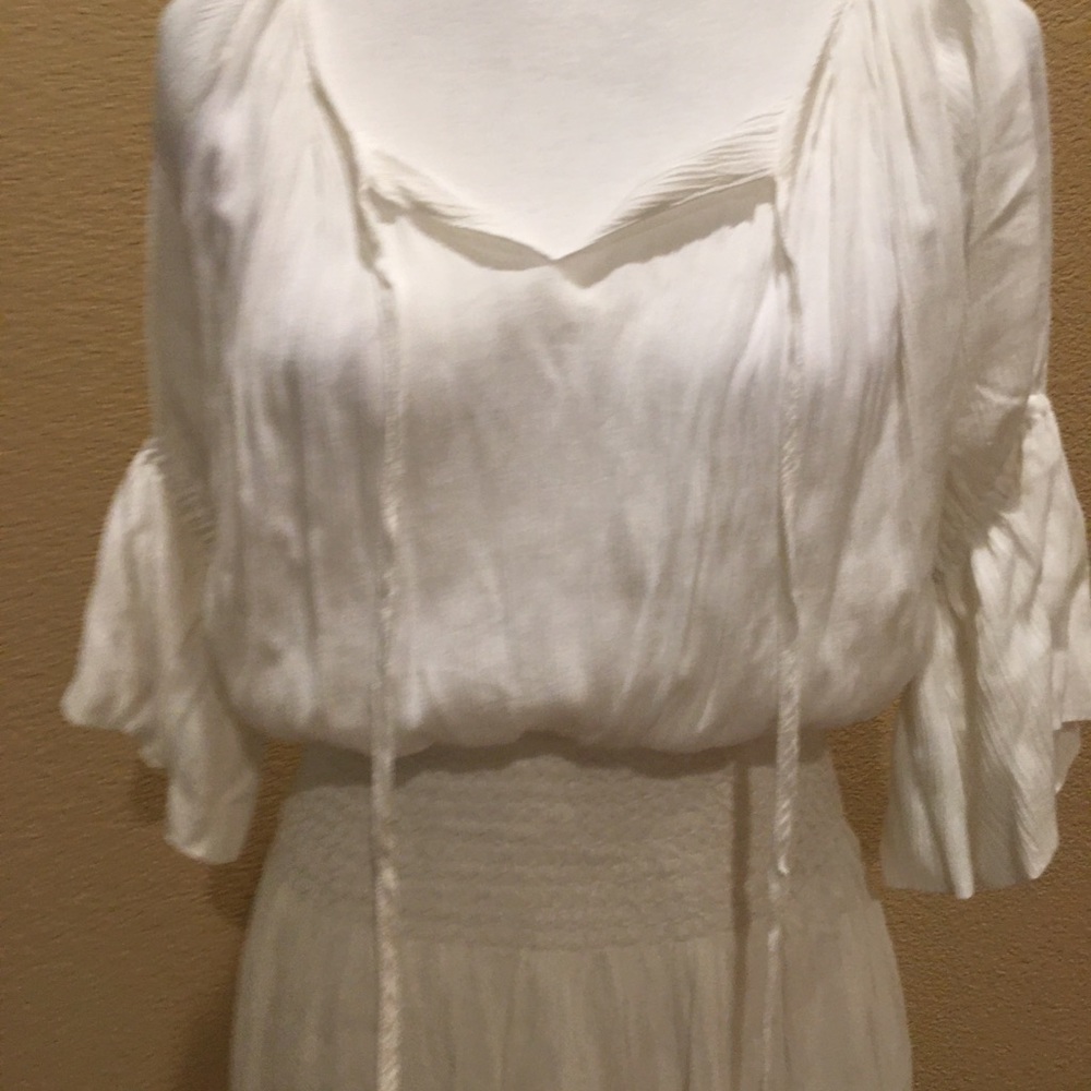 White Peasant dress
